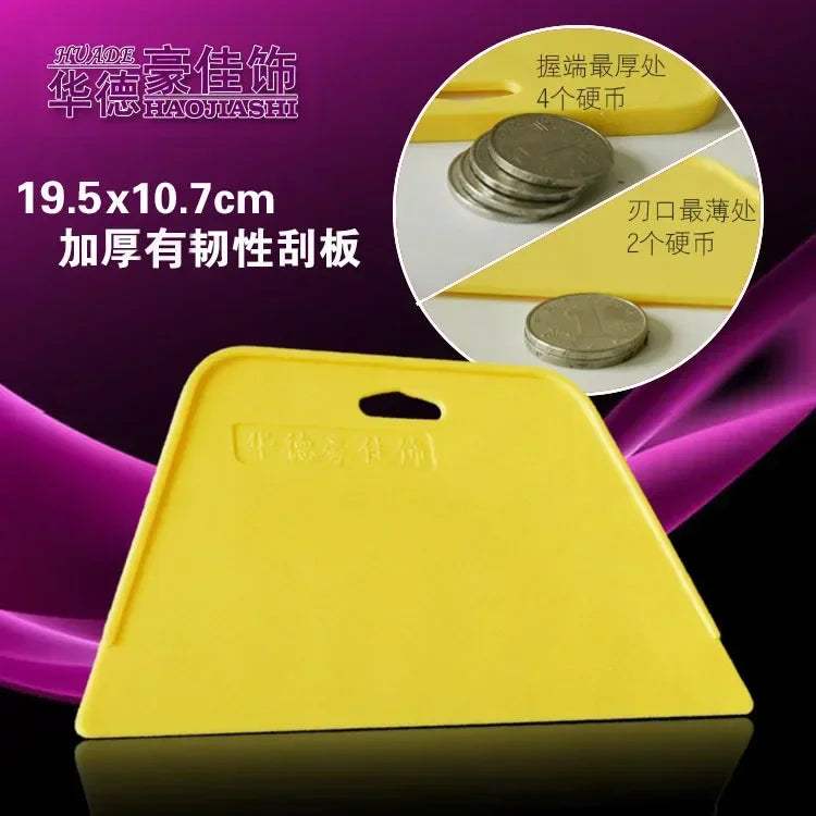 Wallpaper scraper wallpaper tool thickened plastic scraper triangle paint scraper ABS new material Huade straight hair