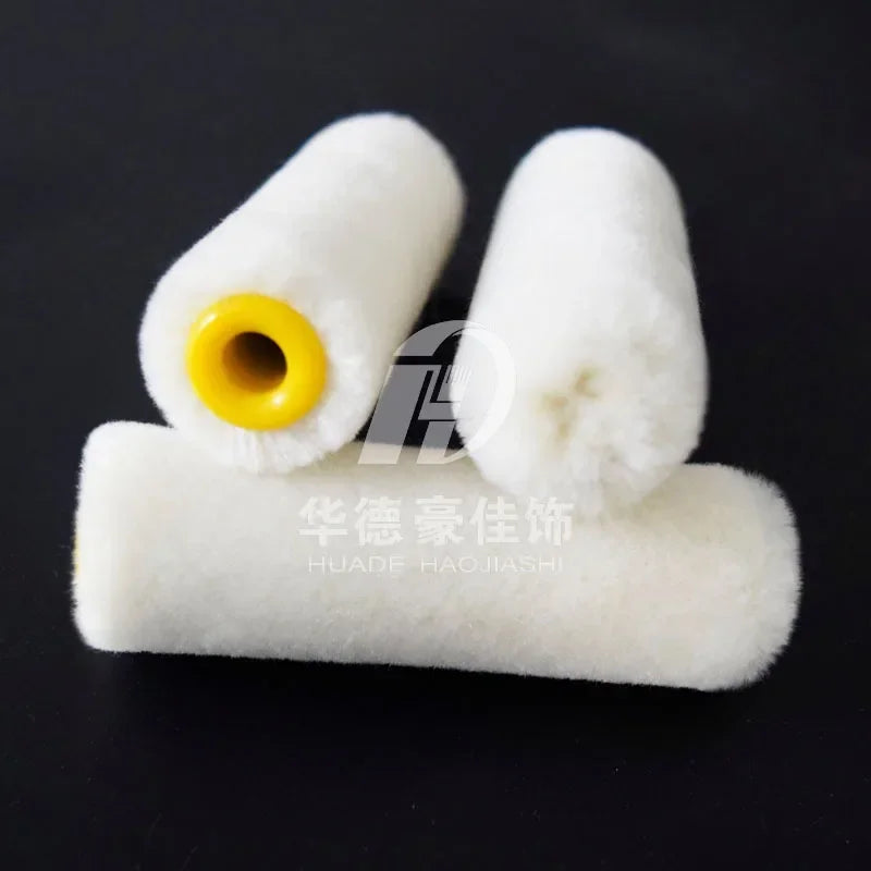 3-inch real wool paint small roller brush short hair fine wool mini roller core repair roller exported to Germany Walder brush