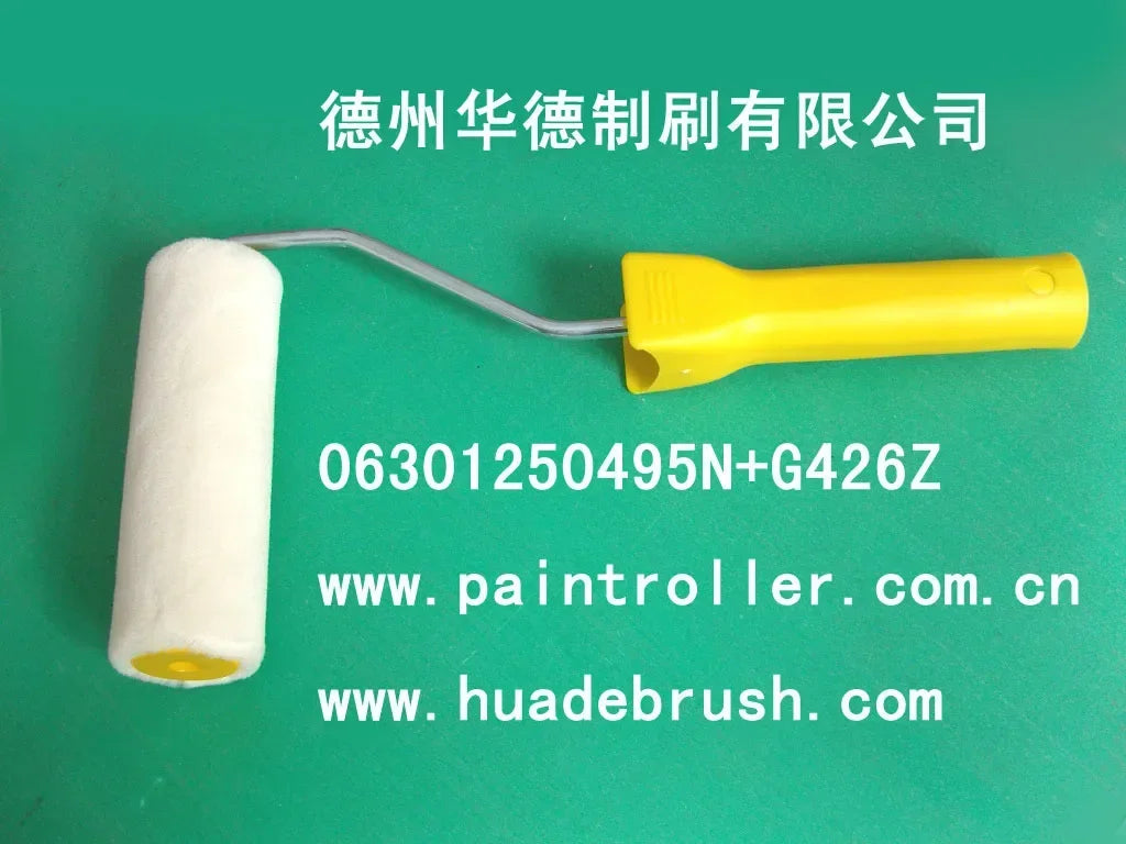 5-inch real wool paint roller brush fine wool glass scales short wool high pressure roller Huade brush roller