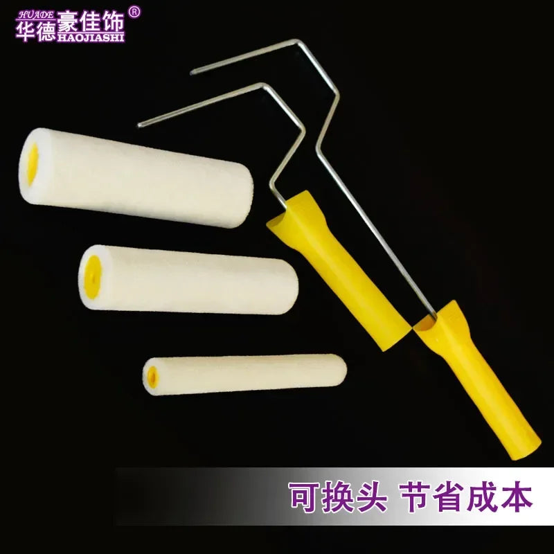 6 inch genuine wool paint roller brush fine hair short hair latex paint brush wall roller 15cm cm Huadehao decoration