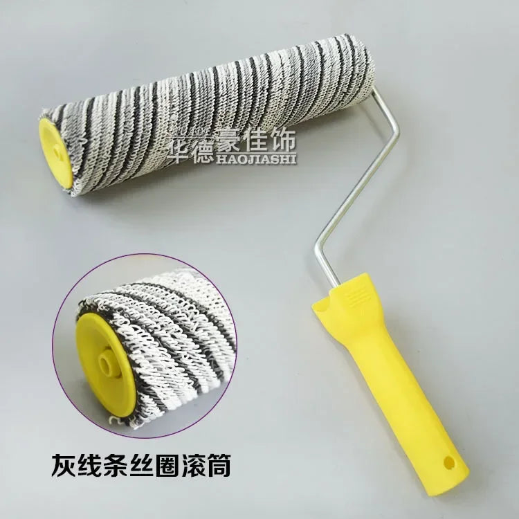 Pattern roller turf roller brush art paint tools lawn brush diatom mud modeling brush silk circle texture roller