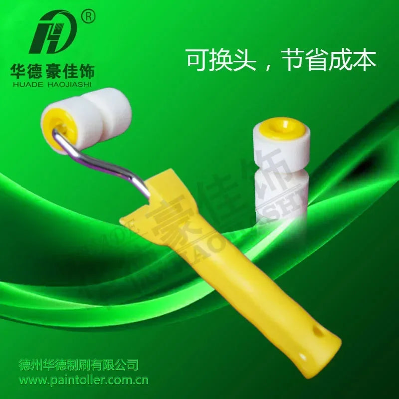 Groove sponge roller brush oil